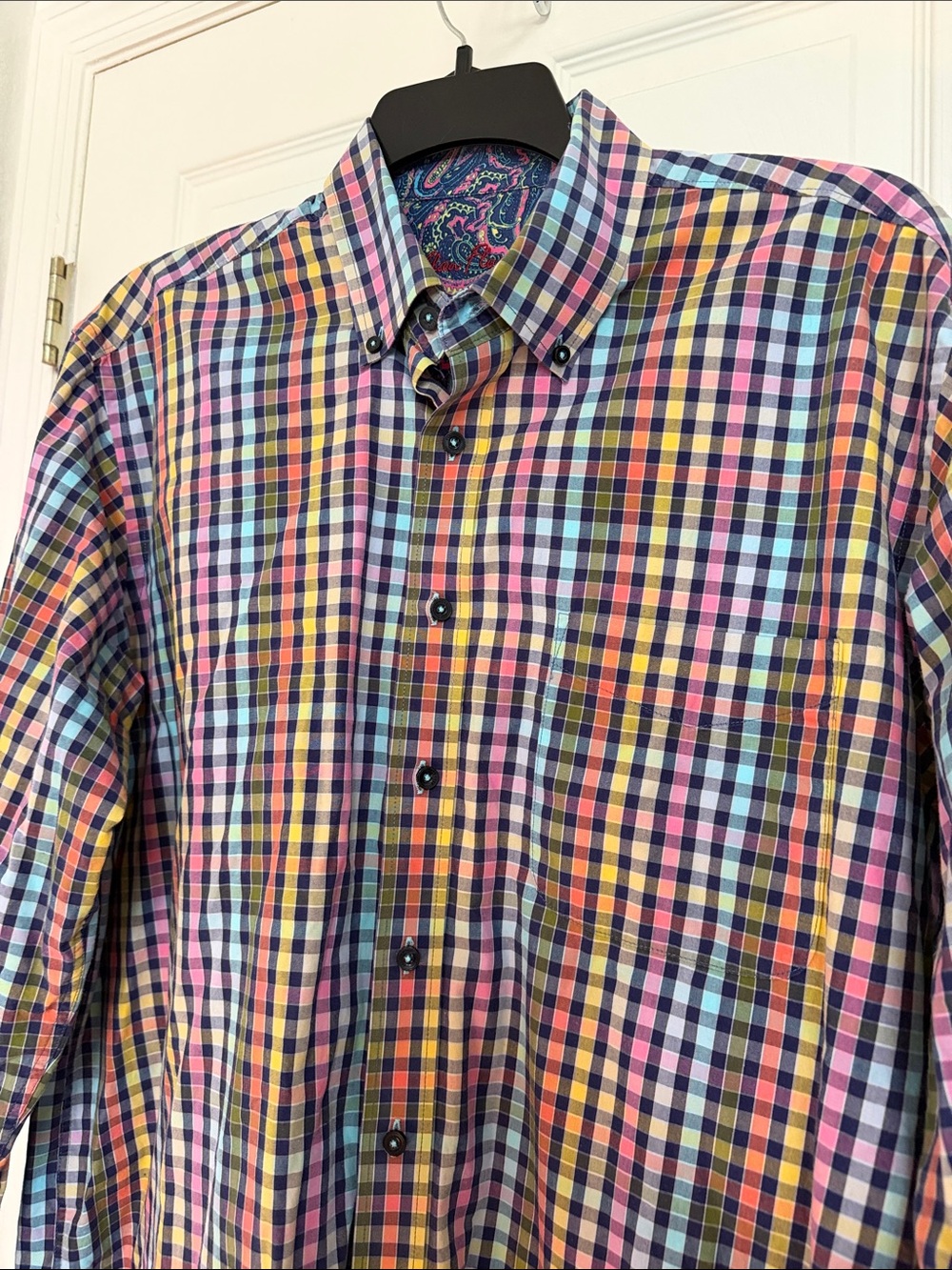 Alan Flusser Multicolor Check Button-Down Shirt